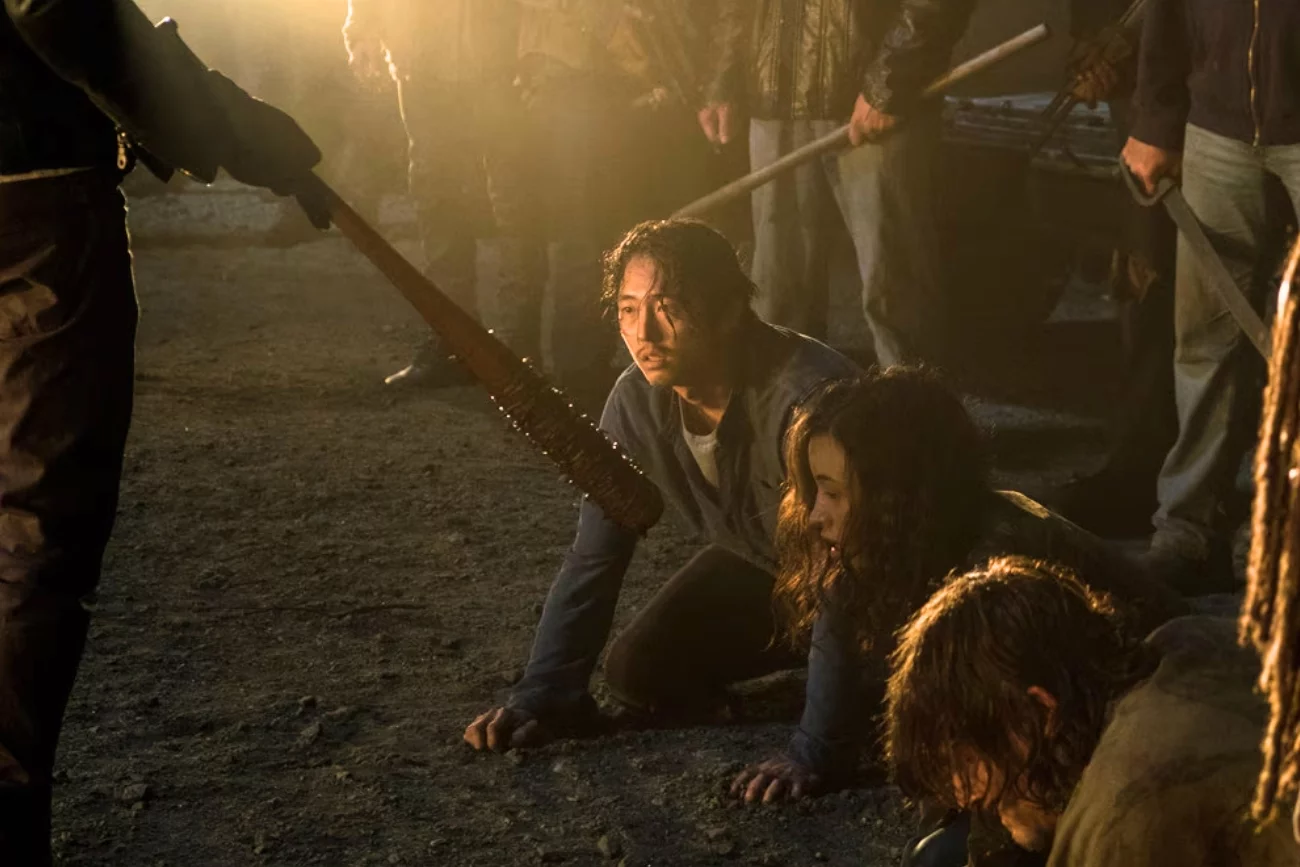 Steven Yeun w serialu "The Walking Dead"