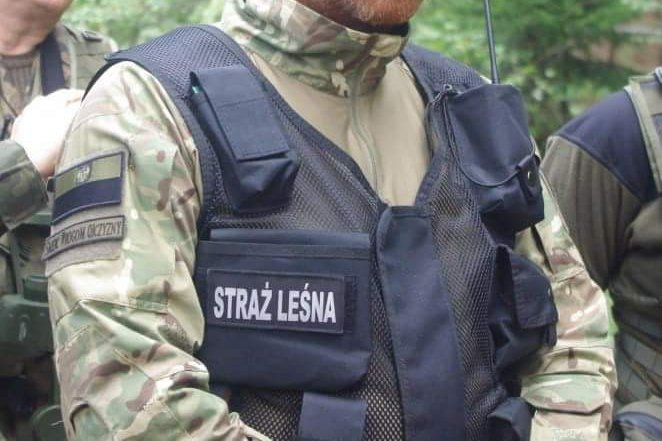 Kontrowersyjna naszywka na mundurze strażnika leśnego