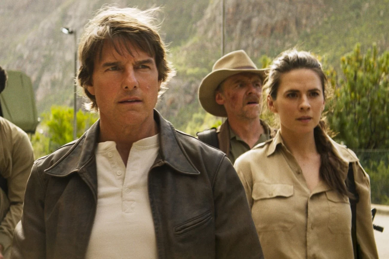 Tom Cruise, Hayley Atwell i Simon Pegg w filmie "Mission: Impossible - The Final Reckoning"