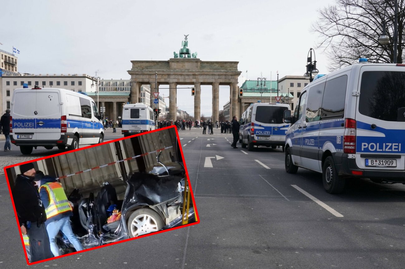 Śmiertelny wypadek pod Bramą Brandenburską. Nie żyje kierowca