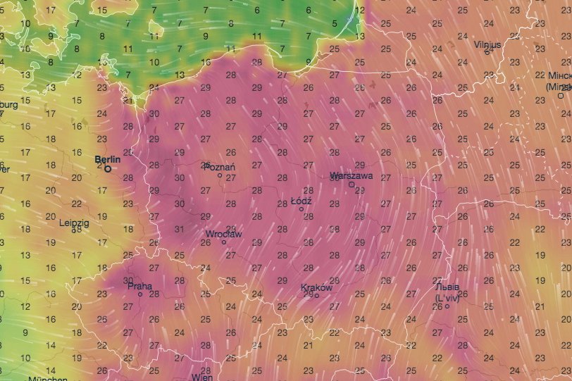 Będzie upalnie i... brudno.