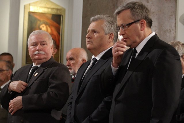W Katedrze Polowej Wojska Polskiego obecni byli Lech Wałęsa, Aleksander Kwaśniewski i Bronisław Komorowski