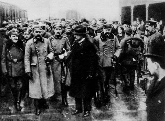 Józef Piłsudski w Warszawie, 12 XII 1916.