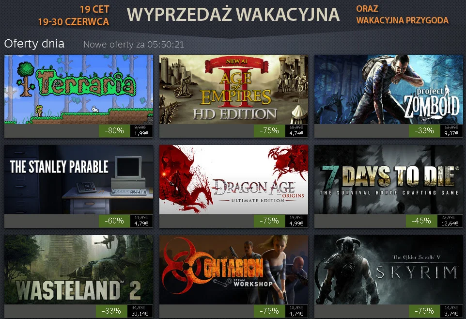 Przykładowe promocje.