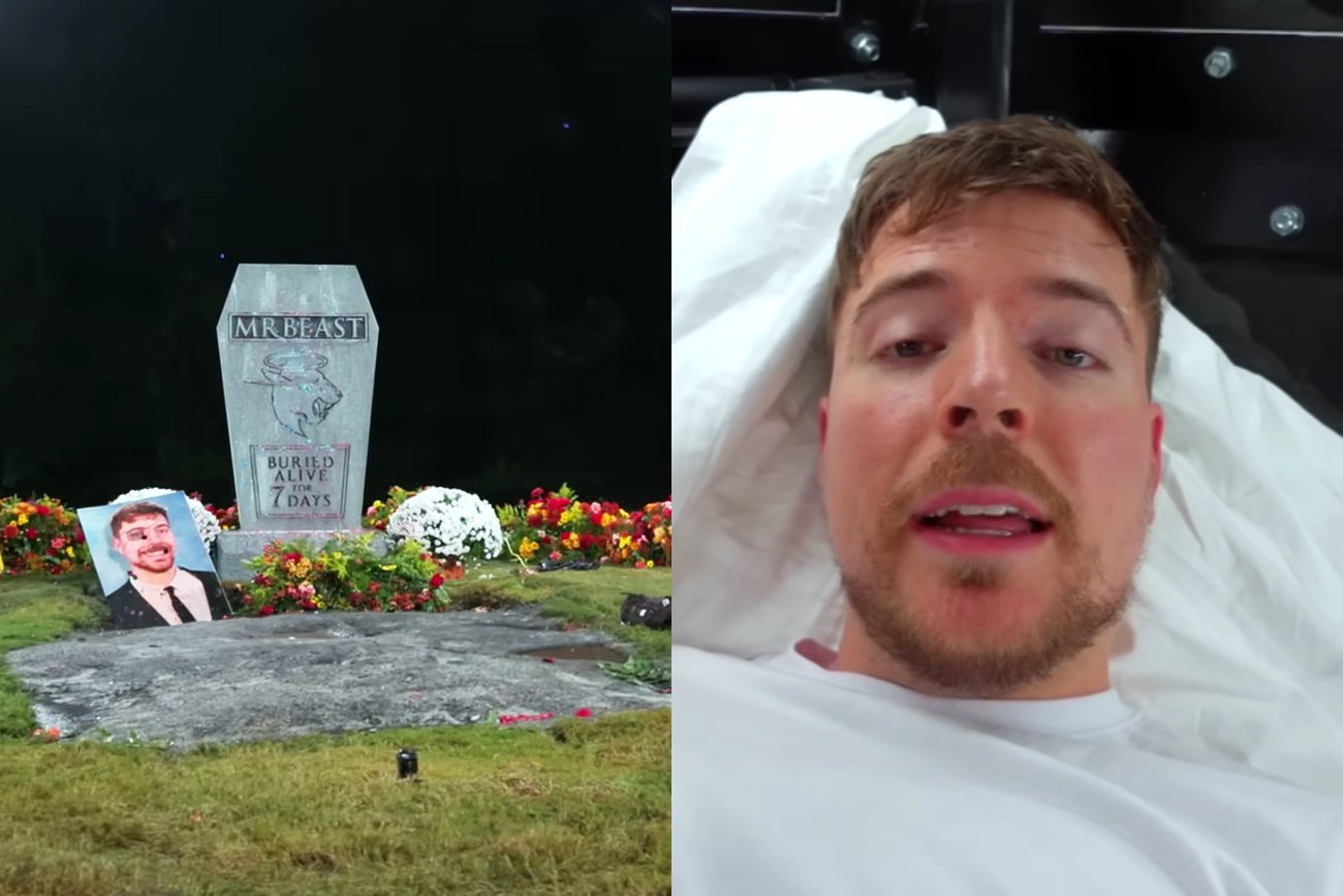 MrBeast pogrzebany żywcem. YouTuber spędził tydzień w trumnie pod ziemią