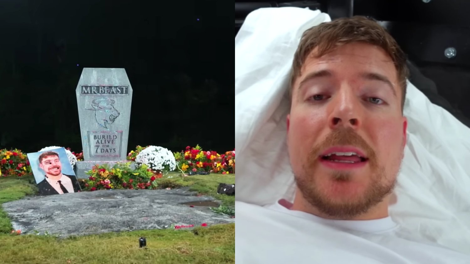 MrBeast pogrzebany żywcem. YouTuber spędził tydzień w trumnie pod ziemią