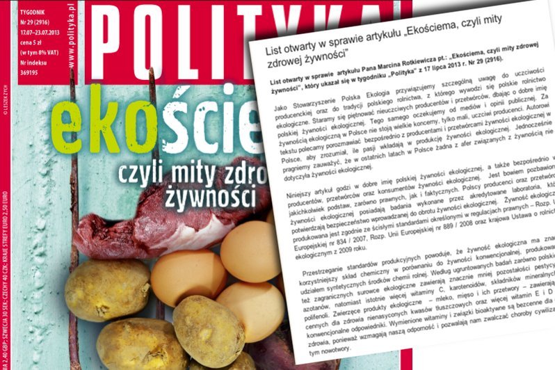 Wielka dyskusja o eko-żywności.