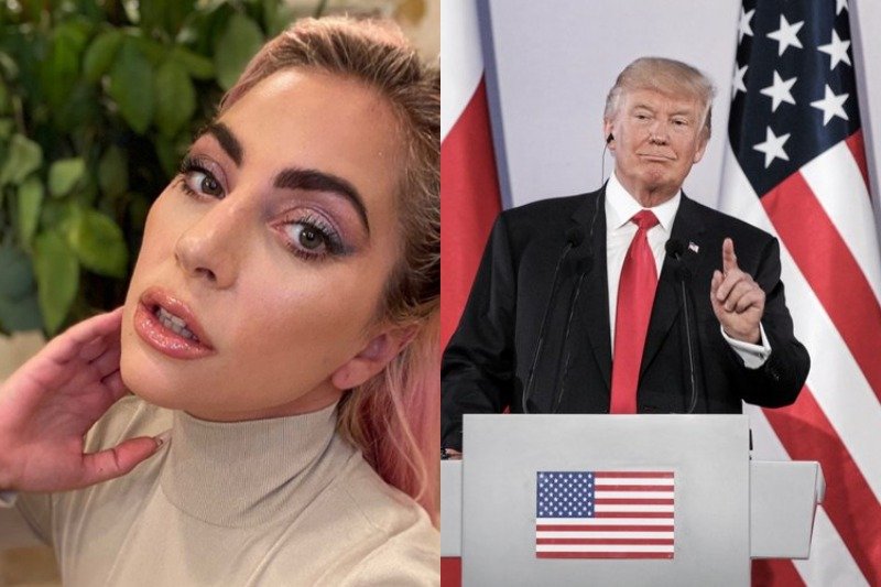 Lady Gaga nazwała Trumpa rasistą.