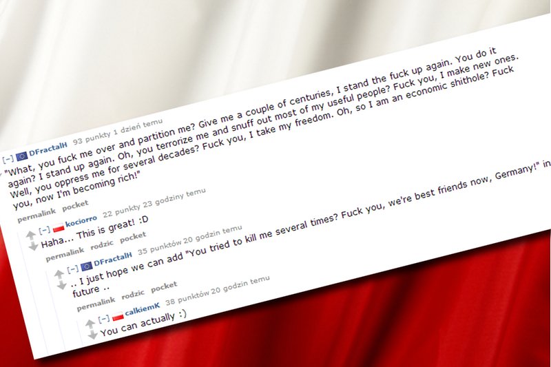 Fragment dyskusji z reddita.