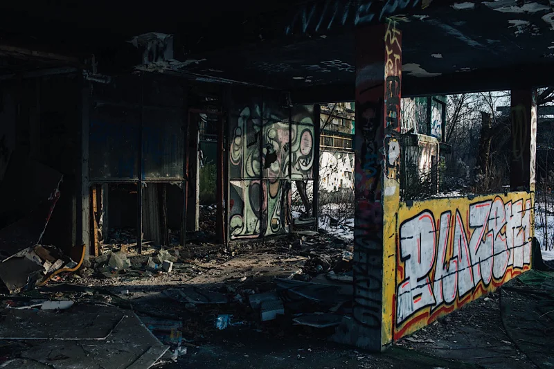 Basen Skra. Urbex w Warszawie zimą