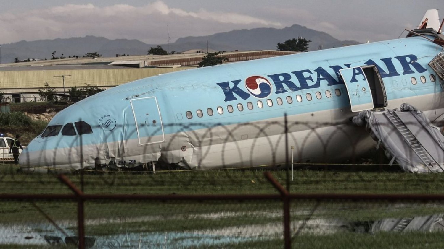 Rozbity samolot Korean Air.