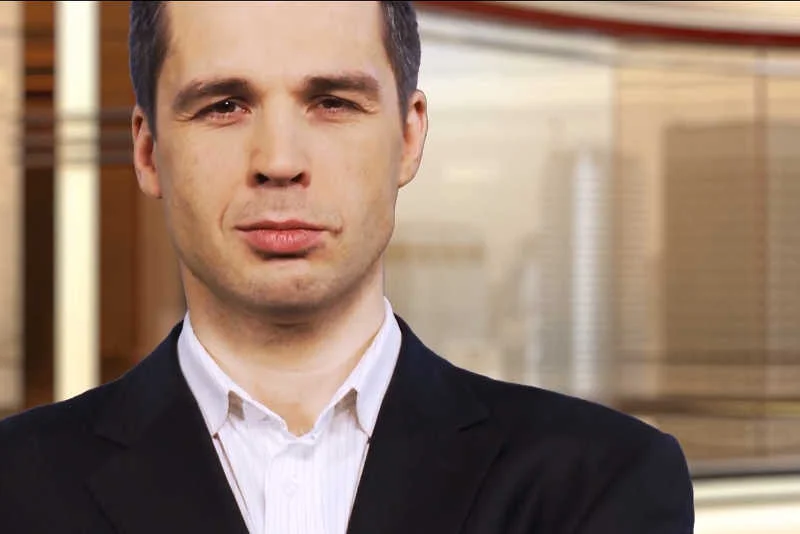 Michał Rachoń, prowadzący poranne i wieczorne pasma w Telewizji Republika.