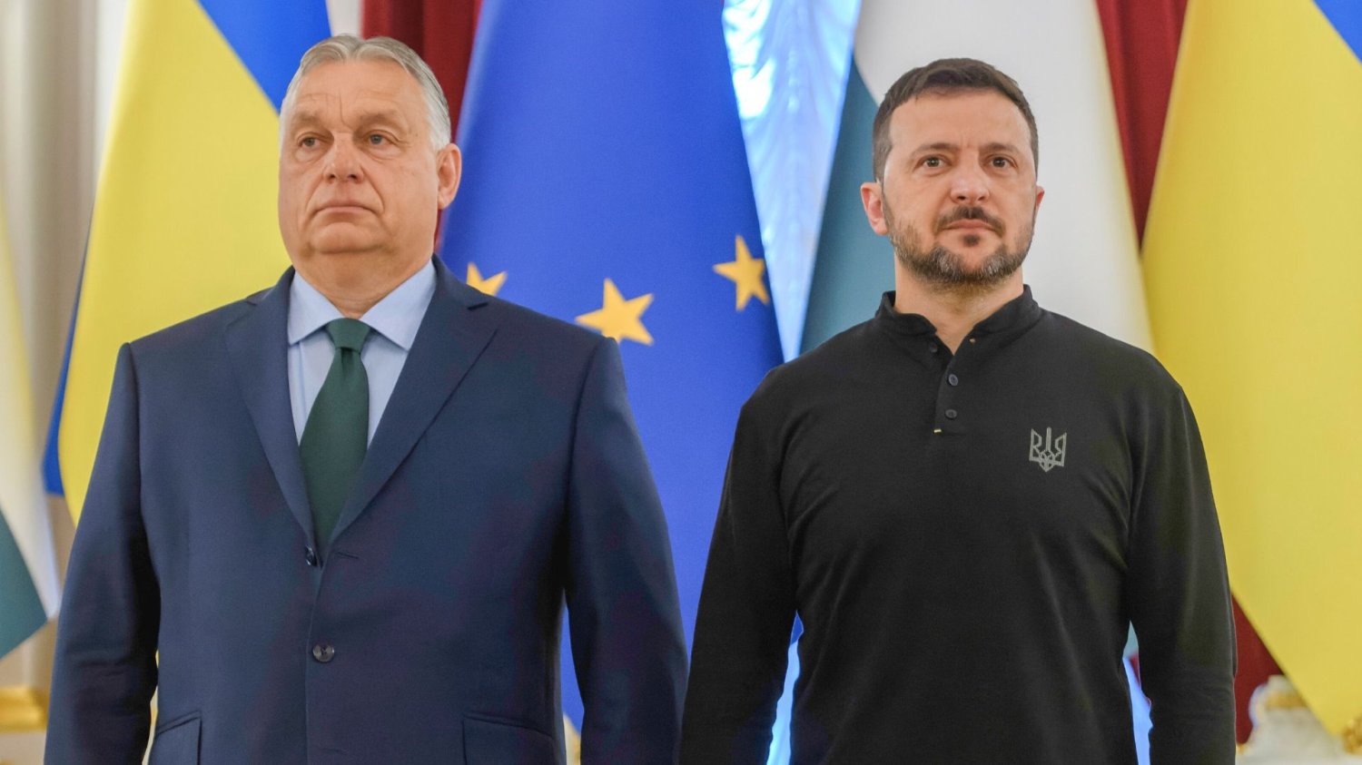 Węgry nie chcą pożyczki UE dla Ukrainy Viktor Orban i Wołydymyr Zełeński