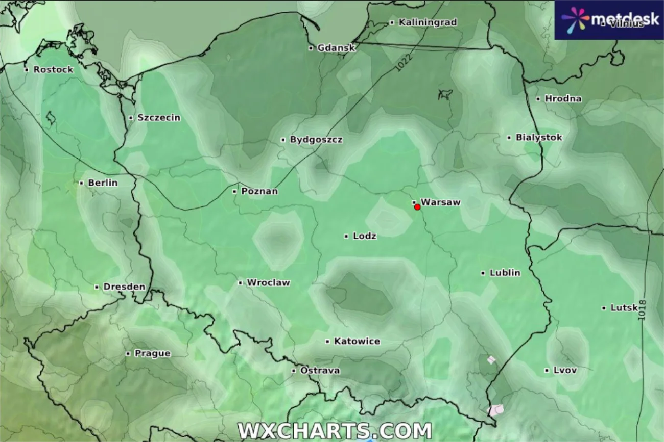 Pogoda na poniedziałek 18.03
