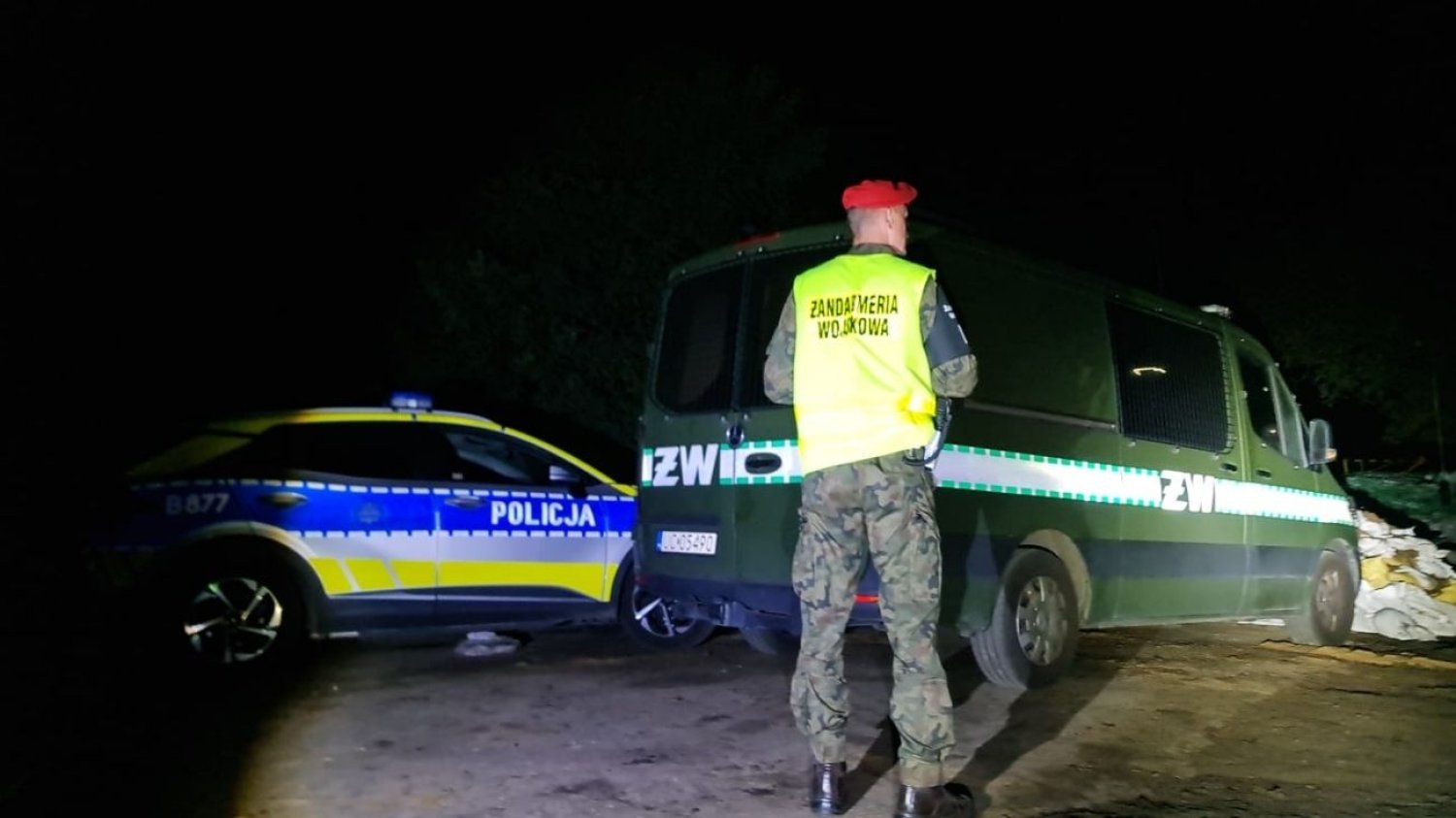 Nocna akcja wojska pod Lublinem. Nocna akcja wojska pod Lublinem.