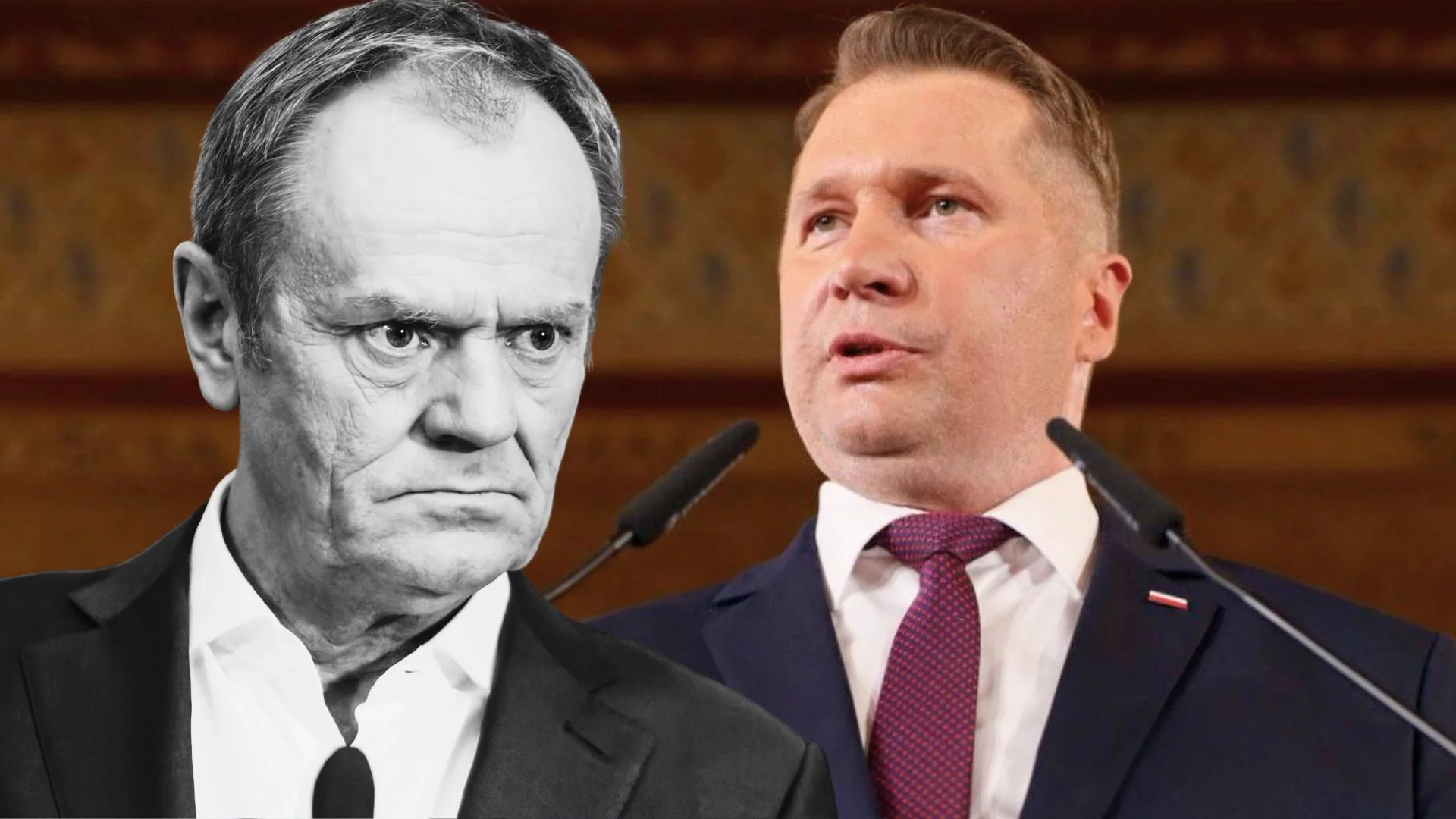 Przemysław Czarnek i Donald Tusk