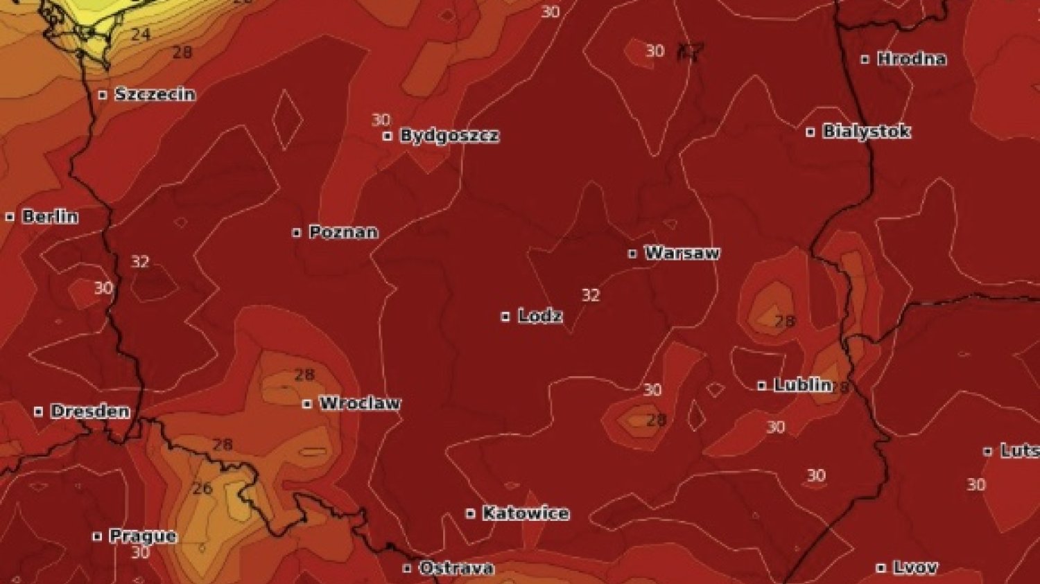 Pogoda na niedzielę 20 sierpnia