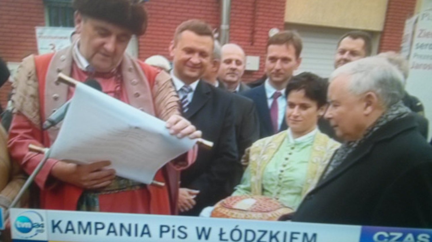 Jarosław Kaczyński odebrał uroczyste podziękowania od kasztelana brzezińskiego