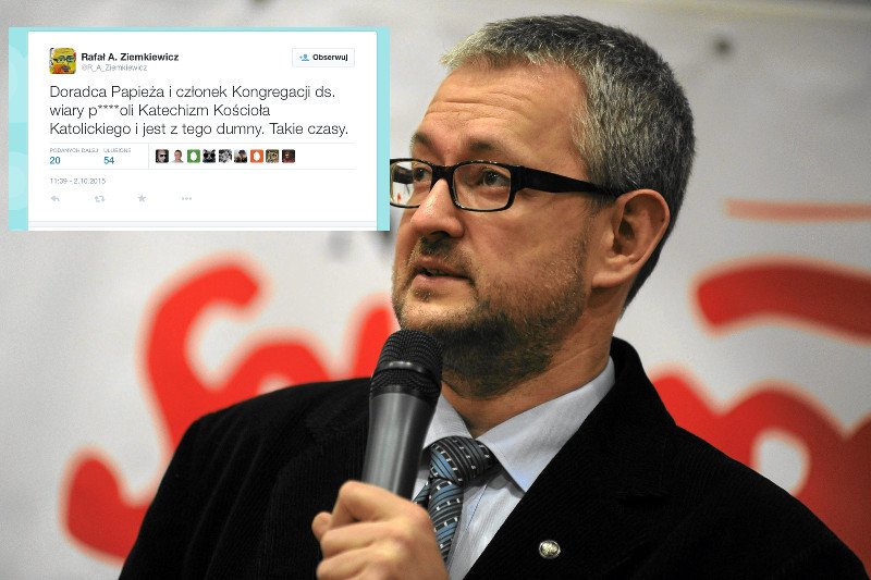 Rafał Ziemkiewicz równie mocno zareagował na coming out księdza Charamsy.