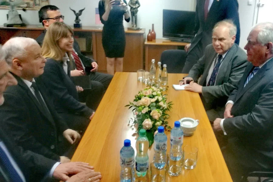 Amerykański sekretarz stanu Rex Tillerson spotkał się dziś z prezesem PiS Jarosławem Kaczyńskim.
