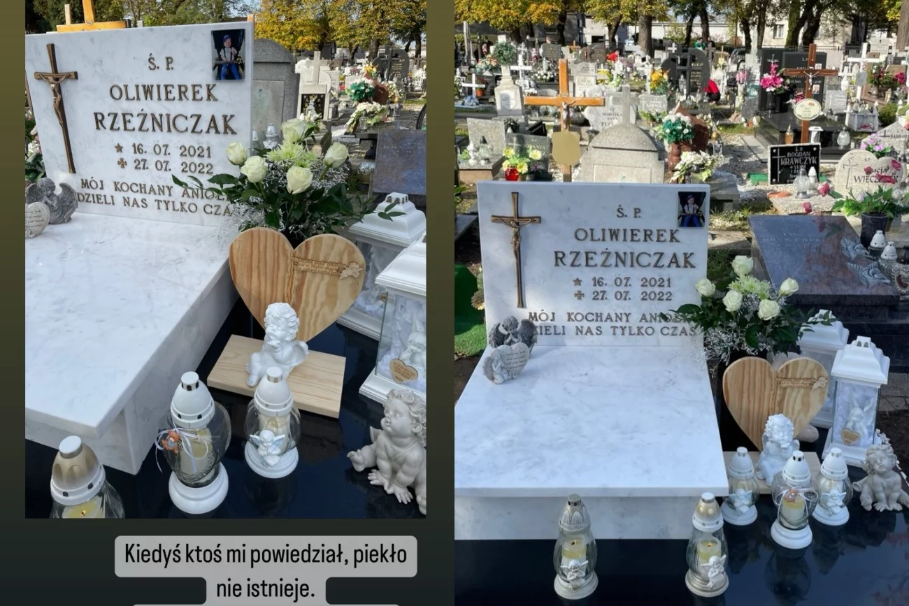 Magdalena Stępień pokazała grób małego Oliwiera. "Przechodzę przez piekło"
