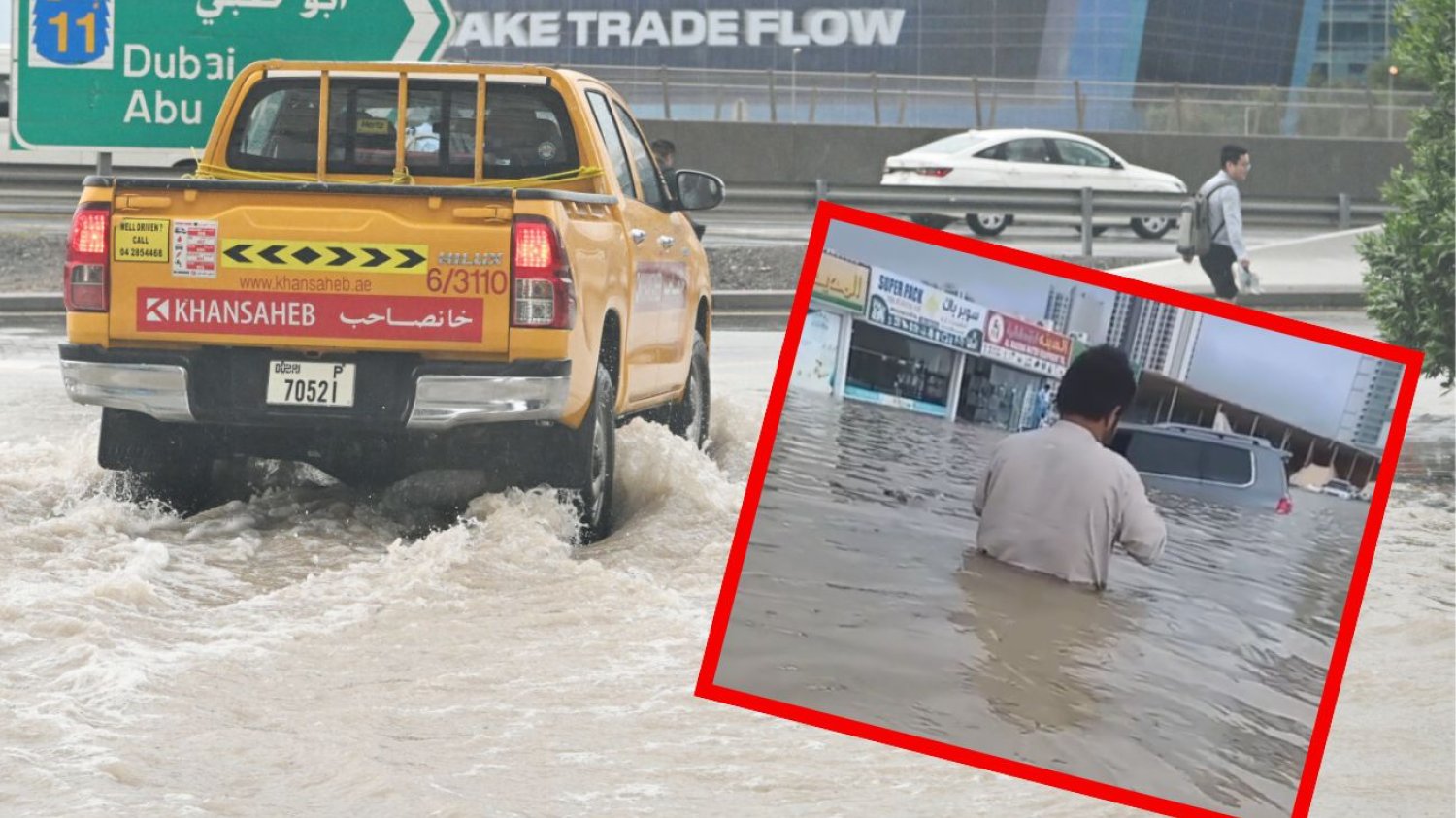 Dubaj znalazł się pod wodą. Wszystko z powodu potężnej burzy