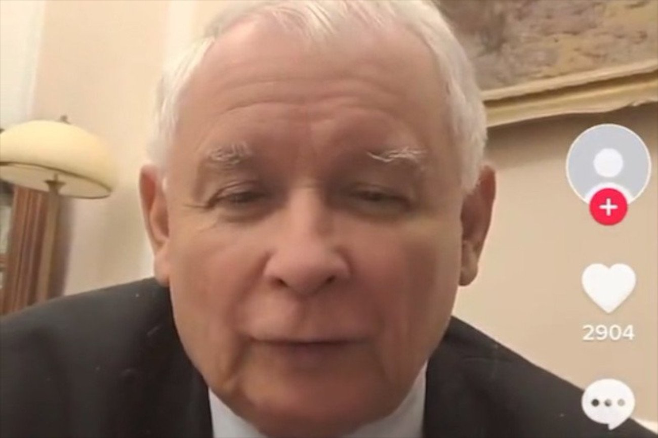 Jarosław Kaczyński na TikToku. Nagrywał Piotr Wawrzyk