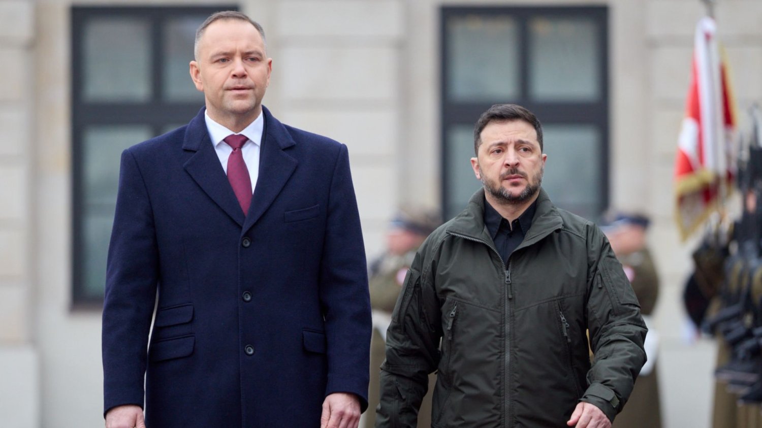 Karol Nawrocki i Wołodymyr Zełenski w Warszawie Karol Nawrocki i Wołodymyr Zełenski