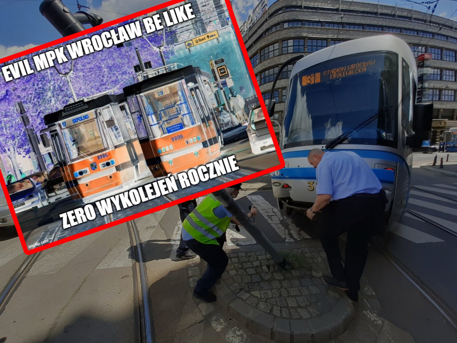 We Wrocławiu jazda tramwajem to niebezpieczna zabawa.