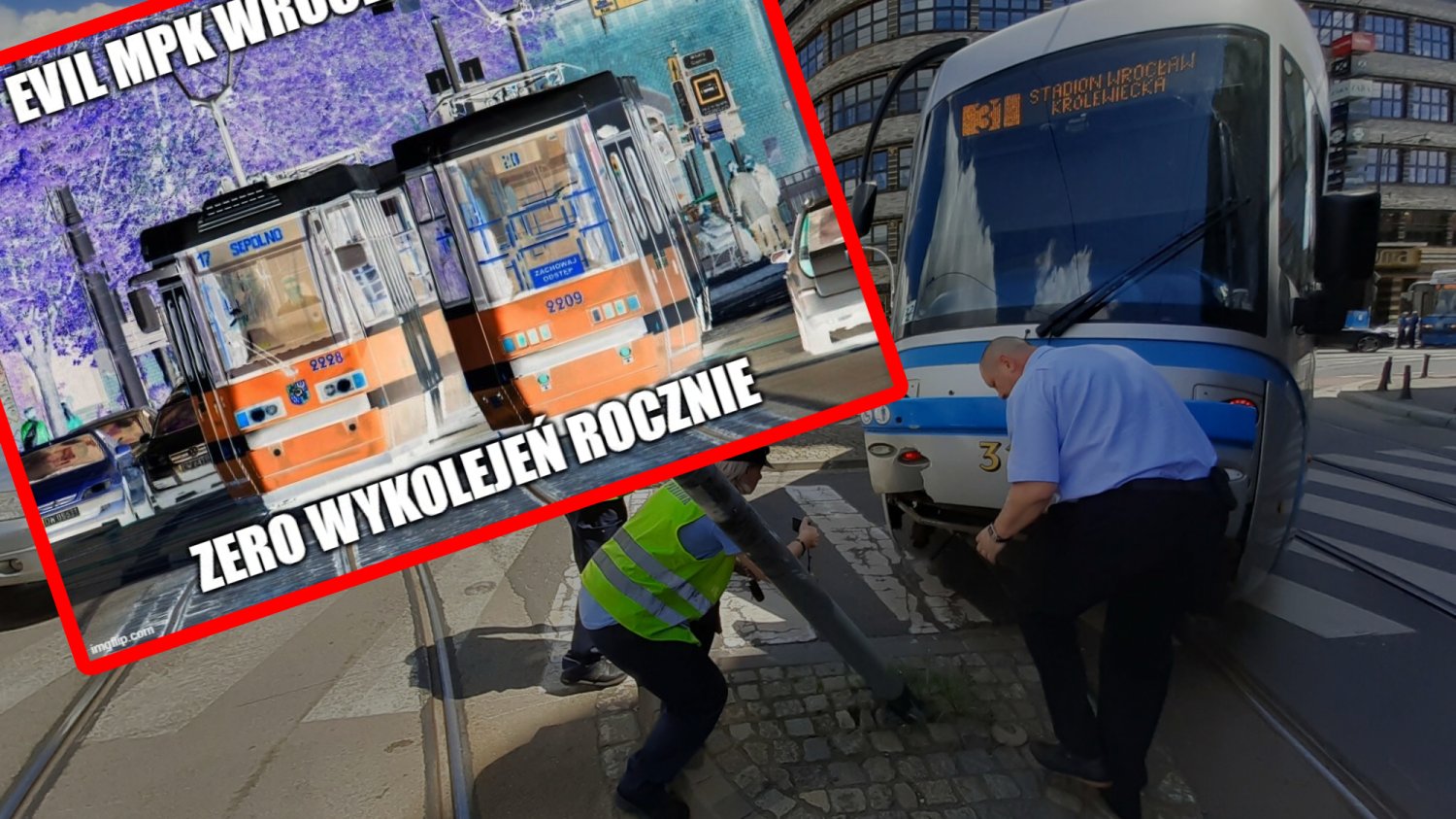 We Wrocławiu jazda tramwajem to niebezpieczna zabawa.