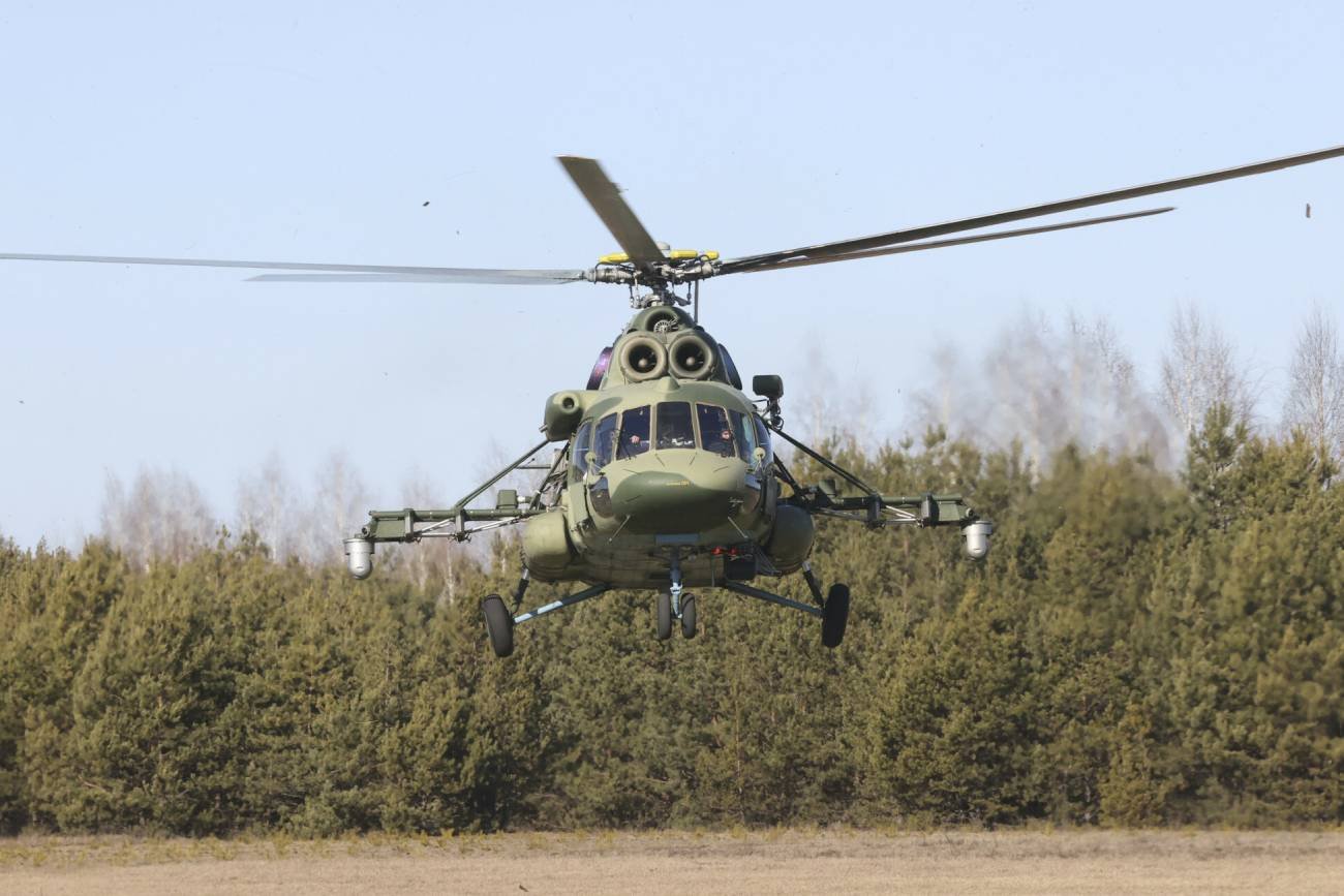 Białoruski helikopter