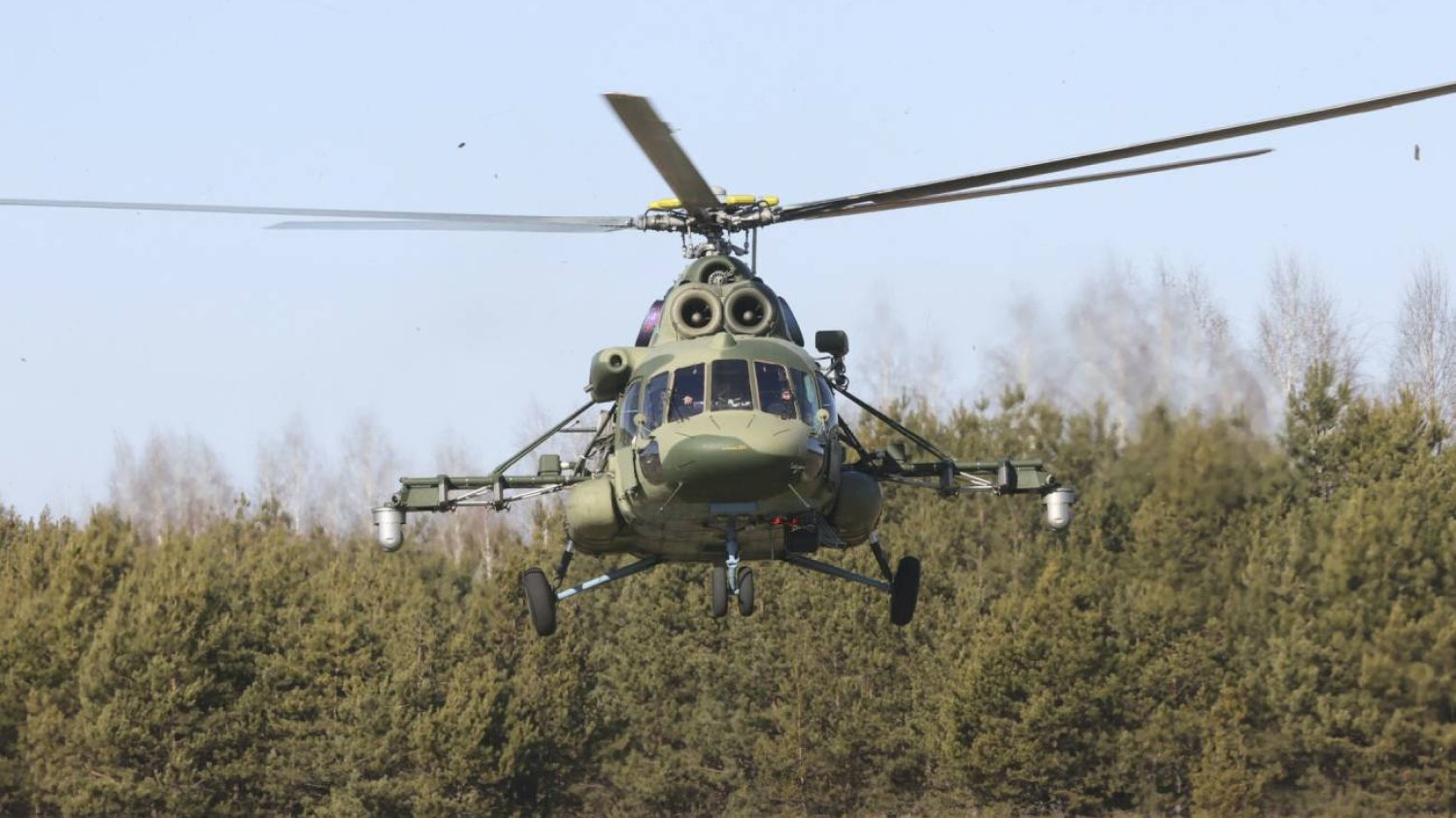 Białoruski helikopter