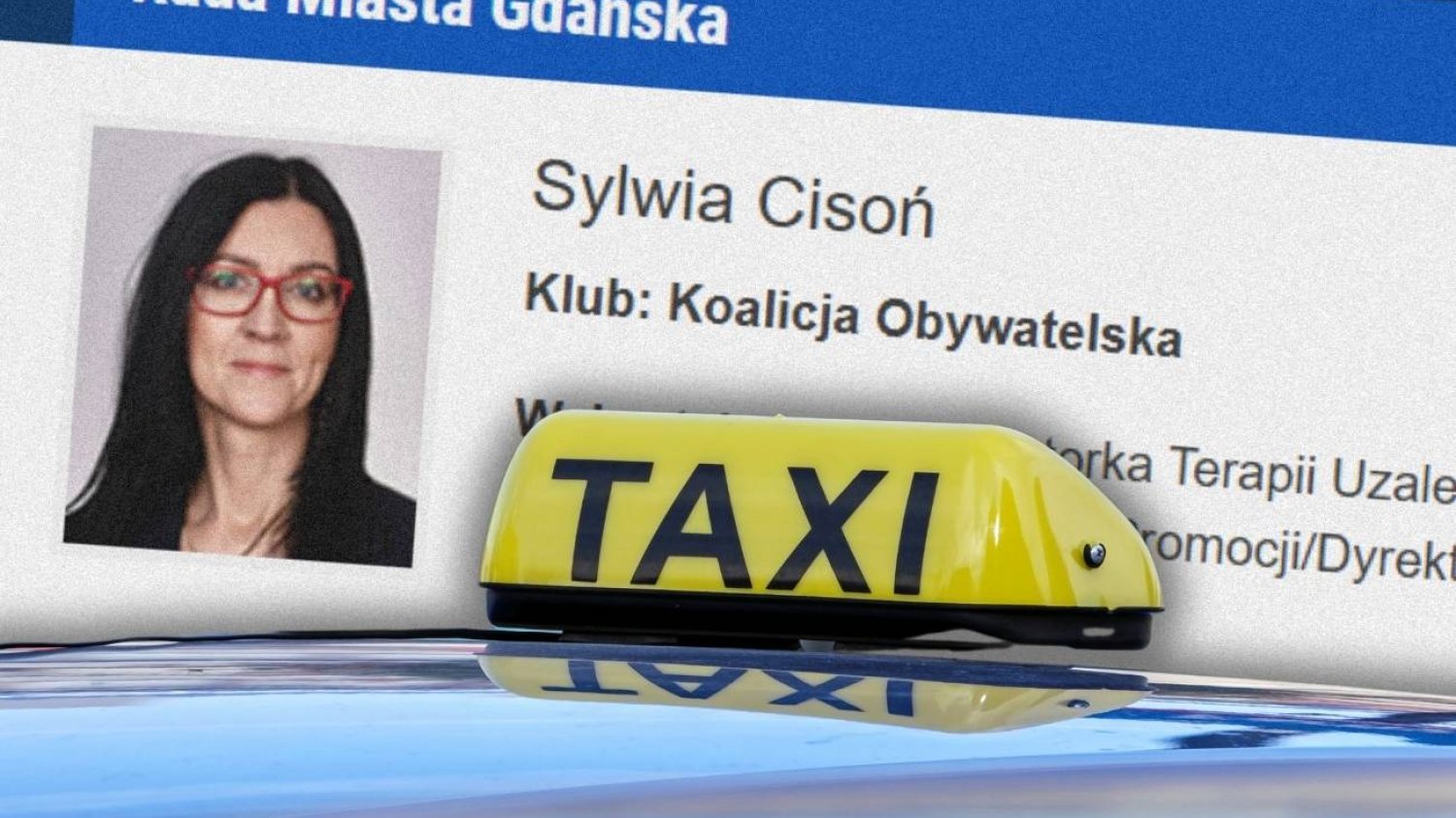 Skandal w Gdańsku. Radna KO obraziła kierowcę taksówki.