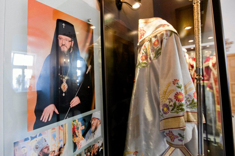 Na zdjęciu izba pamięci biskupa Mirona Chodakowskiego w prawosławnym monasterze w Supraślu pod Białymstokiem.