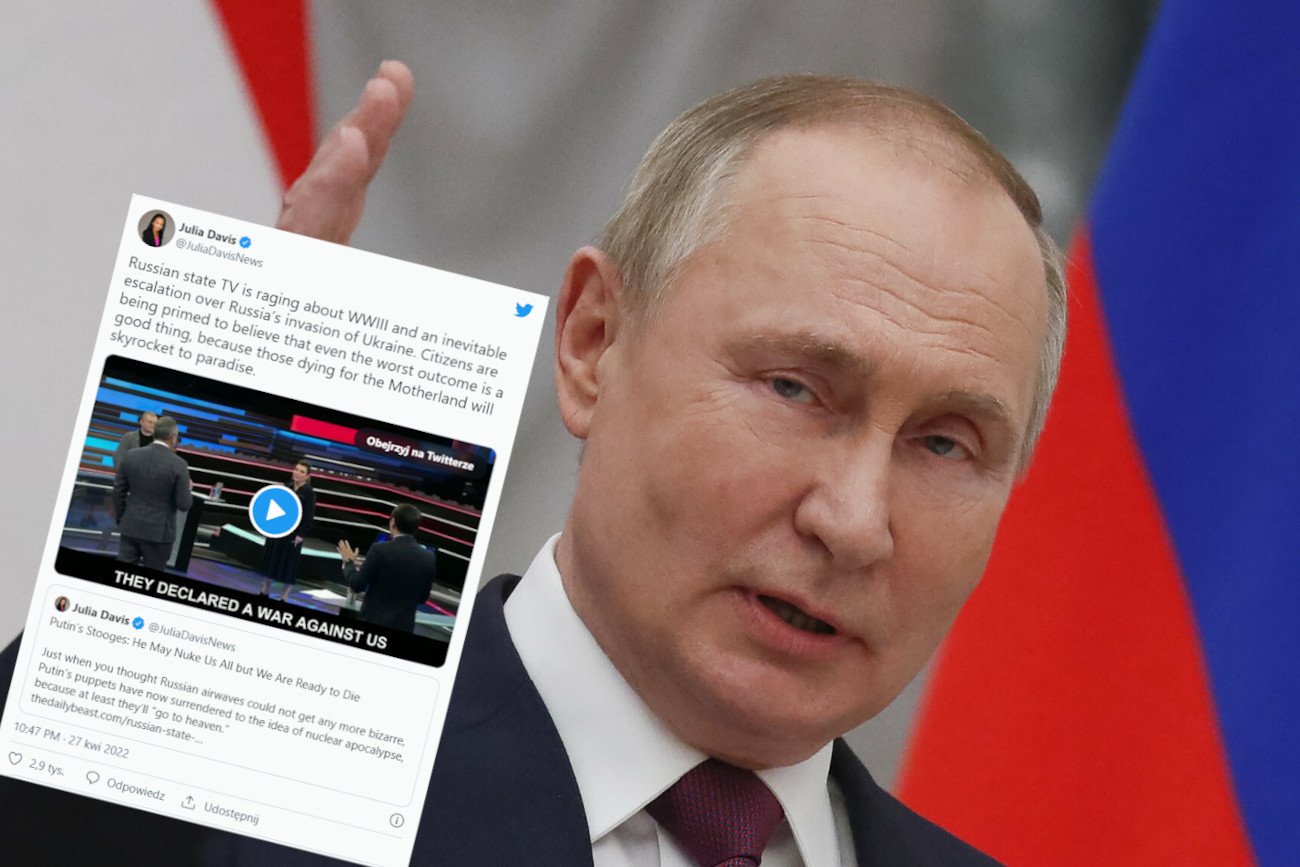 W stacji telewizyjnej Rossija 1 pracownicy kanału oraz zaproszeni do studia "eksperci" rozmawiali o możliwej przyszłości Rosji.