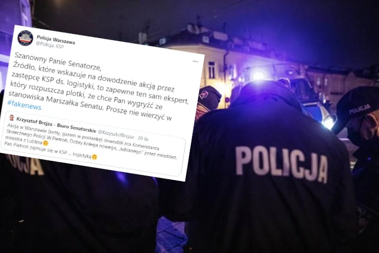 Internauci krytykują wpis, który zamieszczono z oficjalnego konta stołecznej policji.