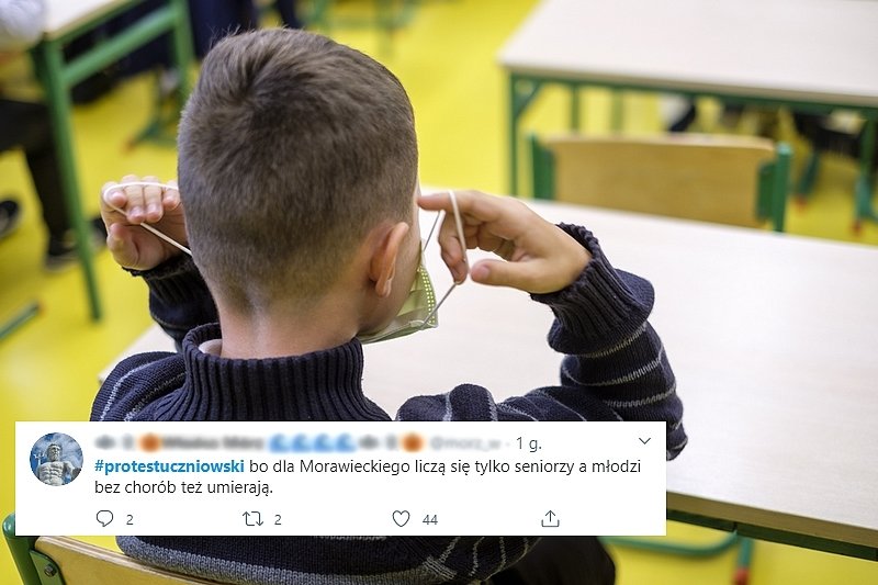 Młodzi ludzie szykują się do akcji #ProtestUczniowski.