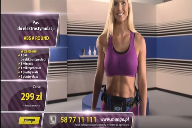 Pas do elektrostymulacji Gymform ABS-A-ROUND