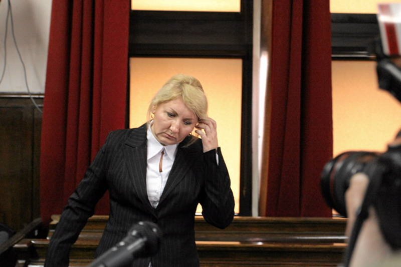 Beata Sawicka na dzisiejszej rozprawie