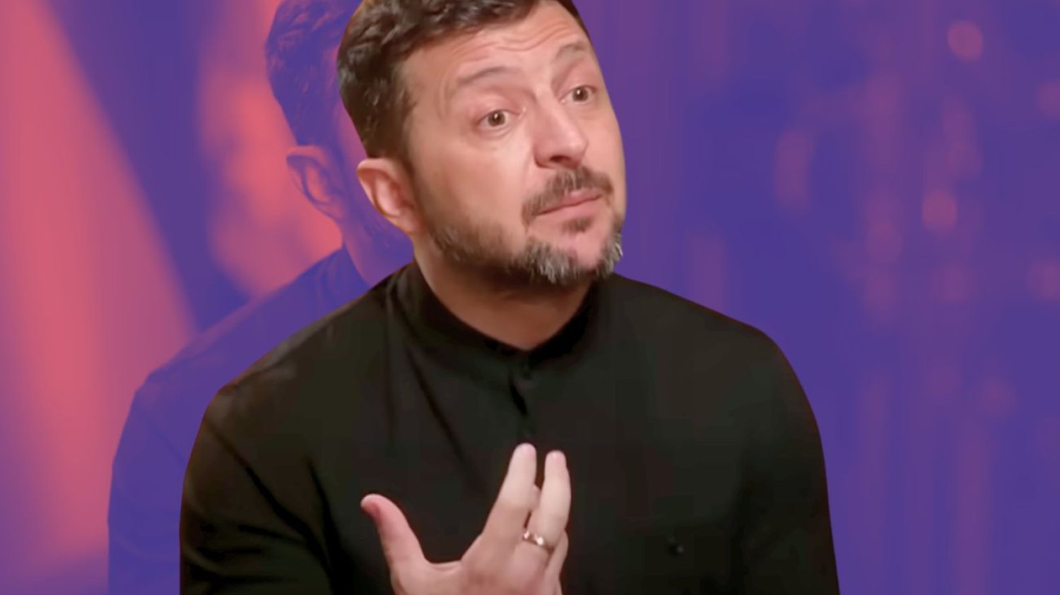 Wołodymyr Zełenski, prezydent Ukrainy. Od 2022 kraj broni się przed napaścią Rosji.