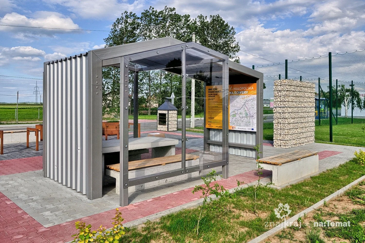 Miejsce odpoczynku przy Wiślanej Trasie Rowerowej