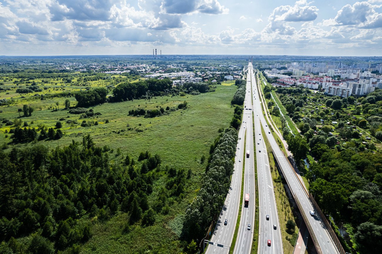 Zakole Wawerskie z góry