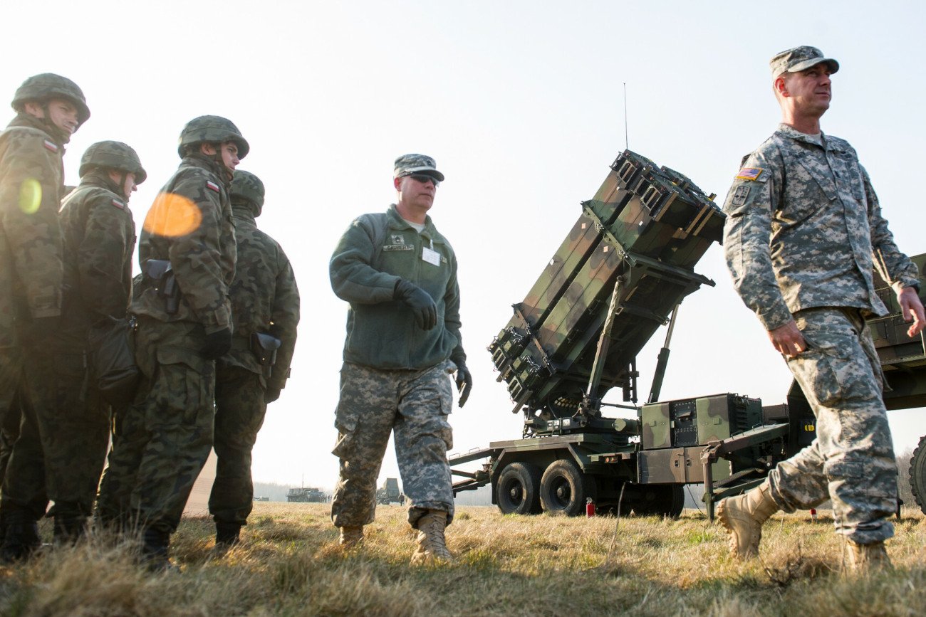 Wyrzutnia Patriot podczas ćwiczeń NATO w Sochaczewie.