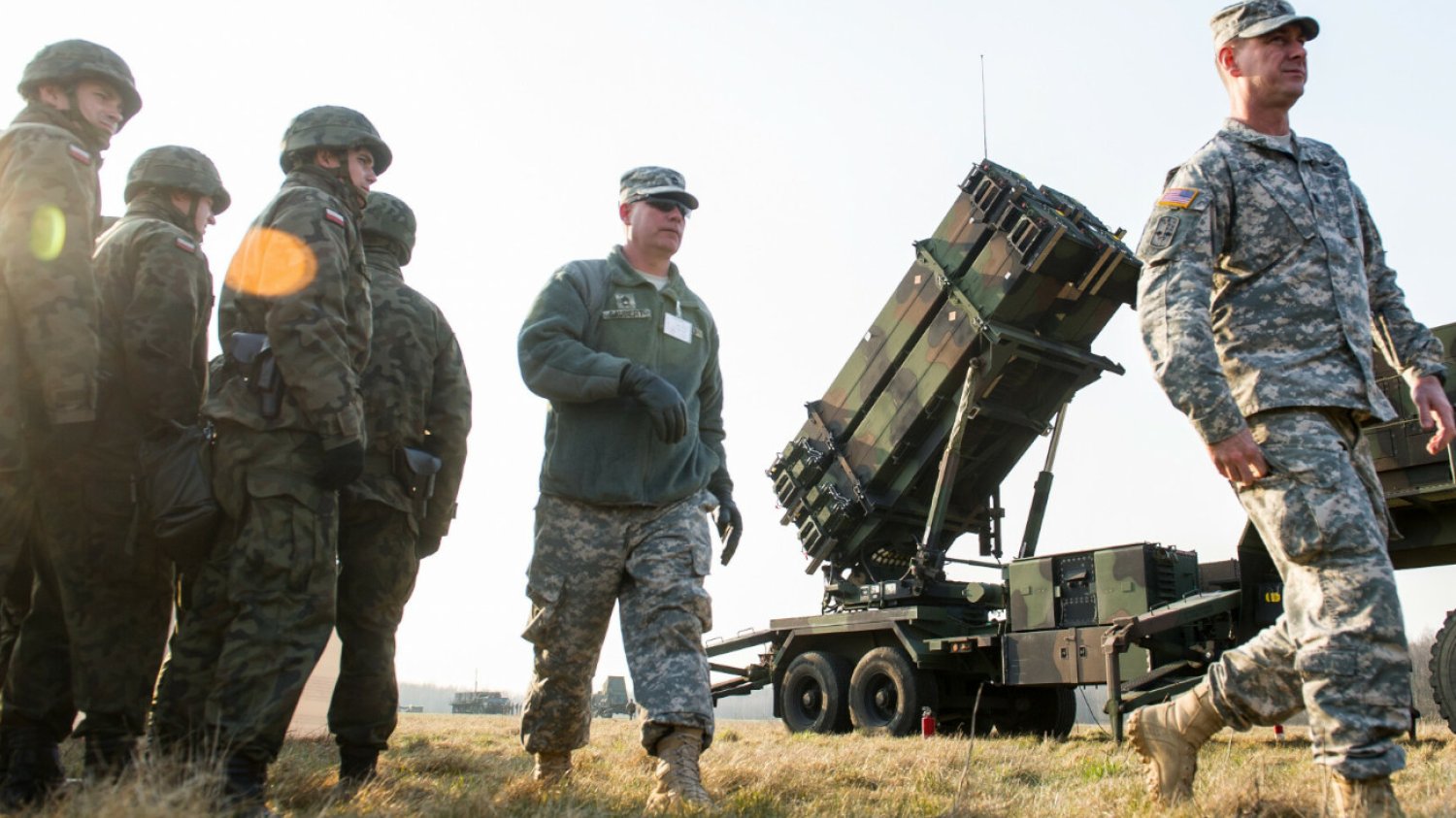 Wyrzutnia Patriot podczas ćwiczeń NATO w Sochaczewie.