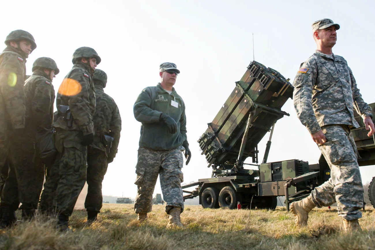 Wyrzutnia Patriot podczas ćwiczeń NATO w Sochaczewie.