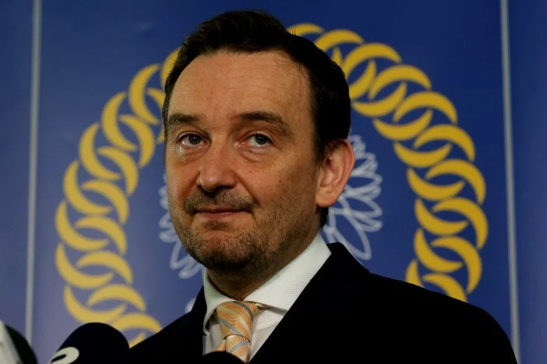 Wygląda na to, że KRS zostanie zawieszony w ENCJ.Na zdjęciu Maciej Mitera, rzecznik KRS.