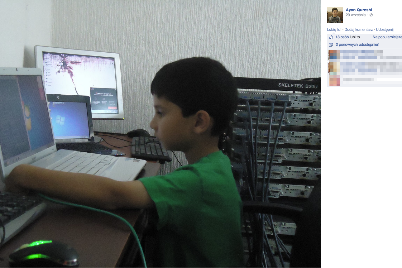 Ayan Qureshi marzy o tym, by w przyszłości założyć własną firmę komputerową.