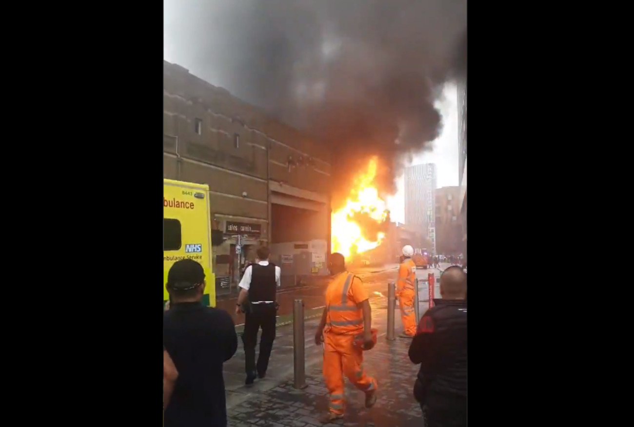 Eksplozja w Londynie przy stacji kolejowej.