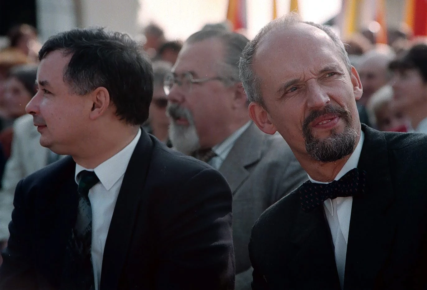 Jarosław Kaczyński i Janusz Korwin-Mikke – zdjęcie z 1996 r.