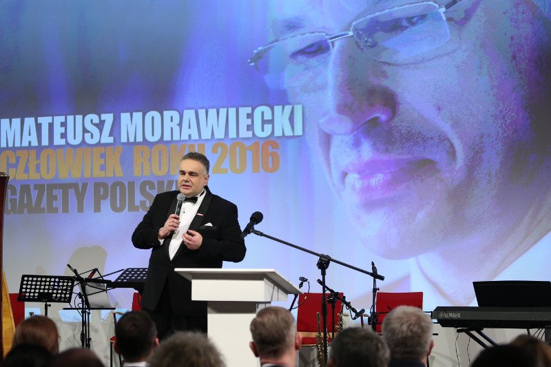 Tomasz Sakiewicz na gali nagród klubów "Gazety Polskiej"